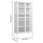 vidaXL Vitrina de acero y vidrio templado blanca 90x40x180 cm vidaXL Vitrina de acero y vidrio templado blanca 90x40x180 cm