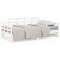 vidaXL Sofá cama extraíble madera maciza de pino blanco 2x(90x200) cm vidaXL Sofá cama extraíble madera maciza de pino blanco 2x(90x200) cm