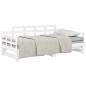 vidaXL Sofá cama extraíble madera maciza de pino blanco 2x(90x200) cm vidaXL Sofá cama extraíble madera maciza de pino blanco 2x(90x200) cm