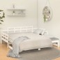 vidaXL Sofá cama extraíble madera maciza de pino blanco 2x(90x200) cm vidaXL Sofá cama extraíble madera maciza de pino blanco 2x(90x200) cm