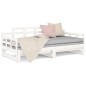 vidaXL Sofá cama extraíble madera maciza de pino blanco 2x(90x200) cm vidaXL Sofá cama extraíble madera maciza de pino blanco 2x(90x200) cm