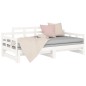 vidaXL Sofá cama extraíble madera maciza de pino blanco 2x(90x200) cm vidaXL Sofá cama extraíble madera maciza de pino blanco 2x(90x200) cm