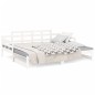 vidaXL Sofá cama extraíble madera maciza de pino blanco 2x(90x200) cm vidaXL Sofá cama extraíble madera maciza de pino blanco 2x(90x200) cm