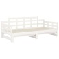 vidaXL Sofá cama extraíble madera maciza de pino blanco 2x(90x200) cm vidaXL Sofá cama extraíble madera maciza de pino blanco 2x(90x200) cm