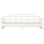 vidaXL Sofá cama extraíble madera maciza de pino blanco 2x(90x200) cm vidaXL Sofá cama extraíble madera maciza de pino blanco 2x(90x200) cm