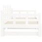 vidaXL Sofá cama extraíble madera maciza de pino blanco 2x(90x200) cm vidaXL Sofá cama extraíble madera maciza de pino blanco 2x(90x200) cm