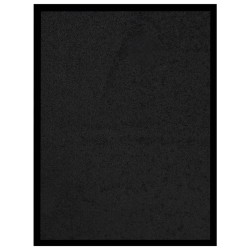 vidaXL Felpudo negro 40x60 cm