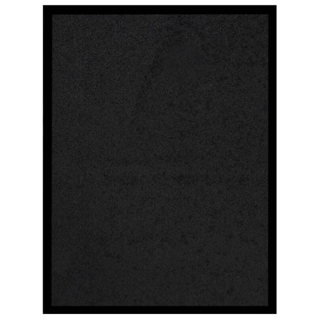 vidaXL Felpudo negro 40x60 cm