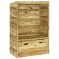 vidaXL Silla de jardín Strandkorb con cajón pino macizo 112x60x168 cm vidaXL Silla de jardín Strandkorb con cajón pino macizo 112x60x168 cm