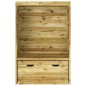 vidaXL Silla de jardín Strandkorb con cajón pino macizo 112x60x168 cm vidaXL Silla de jardín Strandkorb con cajón pino macizo 112x60x168 cm