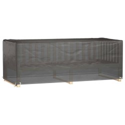 vidaXL Funda para muebles de jardín 8 ojales rectangular 192x82x65 cm