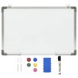 vidaXL Pizarra magnética de borrado en seco acero blanco 60x40 cm vidaXL Pizarra magnética de borrado en seco acero blanco 60x40 cm