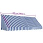 vidaXL Toldo para bar 300x120 cm azul y blanco vidaXL Toldo para bar 300x120 cm azul y blanco