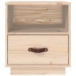 vidaXL Mesita de noche madera maciza de pino 40x34x45 cm vidaXL Mesita de noche madera maciza de pino 40x34x45 cm
