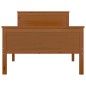 vidaXL Estructura de cama madera maciza pino marrón miel 100x200 cm vidaXL Estructura de cama madera maciza pino marrón miel 100x200 cm