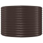 vidaXL Jardinera arriate acero recubrimiento polvo marrón 100x100x68cm vidaXL Jardinera arriate acero recubrimiento polvo marrón 100x100x68cm