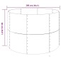 vidaXL Jardinera arriate acero recubrimiento polvo marrón 100x100x68cm vidaXL Jardinera arriate acero recubrimiento polvo marrón 100x100x68cm