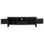 vidaXL Mueble para TV de madera maciza de mango negro 118x30x40 cm vidaXL Mueble para TV de madera maciza de mango negro 118x30x40 cm