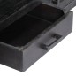 vidaXL Mueble para TV de madera maciza de mango negro 118x30x40 cm vidaXL Mueble para TV de madera maciza de mango negro 118x30x40 cm