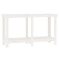 vidaXL Banco de trabajo de madera maciza de pino blanco 140x50x80 cm vidaXL Banco de trabajo de madera maciza de pino blanco 140x50x80 cm