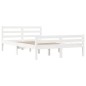 vidaXL Estructura cama doble pequeña madera maciza blanco 120x190 cm vidaXL Estructura cama doble pequeña madera maciza blanco 120x190 cm