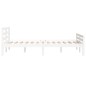 vidaXL Estructura cama doble pequeña madera maciza blanco 120x190 cm vidaXL Estructura cama doble pequeña madera maciza blanco 120x190 cm