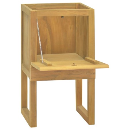 vidaXL Armario de baño madera maciza de teca 45x45x75 cm