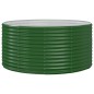vidaXL Jardinera arriate acero recubrimiento polvo verde 140x140x68 cm vidaXL Jardinera arriate acero recubrimiento polvo verde 140x140x68 cm