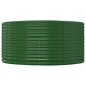 vidaXL Jardinera arriate acero recubrimiento polvo verde 140x140x68 cm vidaXL Jardinera arriate acero recubrimiento polvo verde 140x140x68 cm