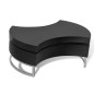 vidaXL Mesa de centro moderna y ajustable negra con brillo vidaXL Mesa de centro moderna y ajustable negra con brillo