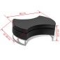 vidaXL Mesa de centro moderna y ajustable negra con brillo vidaXL Mesa de centro moderna y ajustable negra con brillo