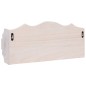 vidaXL Perchero de pared de madera blanco 50x10x23 cm vidaXL Perchero de pared de madera blanco 50x10x23 cm