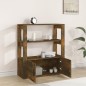 vidaXL Aparador madera contrachapada color roble ahumado 80x30x90 cm vidaXL Aparador madera contrachapada color roble ahumado 80x30x90 cm