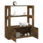 vidaXL Aparador madera contrachapada color roble ahumado 80x30x90 cm vidaXL Aparador madera contrachapada color roble ahumado 80x30x90 cm