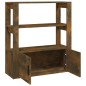 vidaXL Aparador madera contrachapada color roble ahumado 80x30x90 cm vidaXL Aparador madera contrachapada color roble ahumado 80x30x90 cm