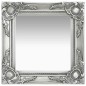vidaXL Espejo de pared estilo barroco plateado 40x40 cm vidaXL Espejo de pared estilo barroco plateado 40x40 cm