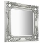 vidaXL Espejo de pared estilo barroco plateado 40x40 cm vidaXL Espejo de pared estilo barroco plateado 40x40 cm