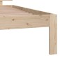 vidaXL Estructura de cama madera maciza de pino 100x200 cm vidaXL Estructura de cama madera maciza de pino 100x200 cm