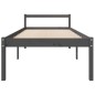 vidaXL Cama para personas mayores madera maciza pino gris 100x200 cm vidaXL Cama para personas mayores madera maciza pino gris 100x200 cm