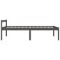vidaXL Cama para personas mayores madera maciza pino gris 100x200 cm vidaXL Cama para personas mayores madera maciza pino gris 100x200 cm