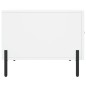 vidaXL Mesa de centro madera de ingeniería blanca 50x50x40 cm vidaXL Mesa de centro madera de ingeniería blanca 50x50x40 cm