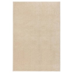 vidaXL Alfombra de pelo corto beige 160x230 cm