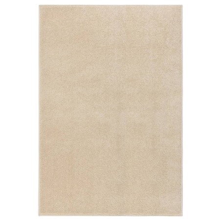 vidaXL Alfombra de pelo corto beige 160x230 cm
