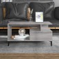 vidaXL Mesa de centro madera contrachapada gris Sonoma 90x49x45 cm vidaXL Mesa de centro madera contrachapada gris Sonoma 90x49x45 cm