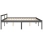vidaXL Cama para personas mayores madera maciza de pino gris 180x200cm vidaXL Cama para personas mayores madera maciza de pino gris 180x200cm