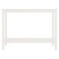 vidaXL Mesa consola de madera maciza de pino blanco 110x40x80 cm vidaXL Mesa consola de madera maciza de pino blanco 110x40x80 cm