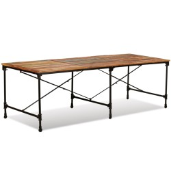 vidaXL Mesa de comedor de madera maciza reciclada 240 cm          