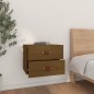 vidaXL Mesita de noche de pared marrón miel 50x36x40 cm vidaXL Mesita de noche de pared marrón miel 50x36x40 cm