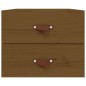 vidaXL Mesita de noche de pared marrón miel 50x36x40 cm vidaXL Mesita de noche de pared marrón miel 50x36x40 cm