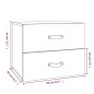 vidaXL Mesita de noche de pared marrón miel 50x36x40 cm vidaXL Mesita de noche de pared marrón miel 50x36x40 cm
